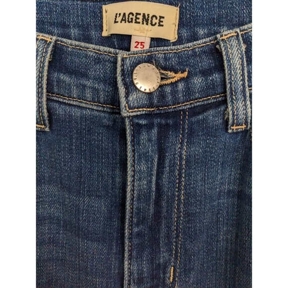 L'Agence Sevyn Mid-Rise Stretch Ultra Flare Jeans Size 25 Festival Bell Bottoms - Picture 6 of 10